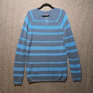 Patagonia Capilene Air Crew Sweater Men's Size XL Striped Blue